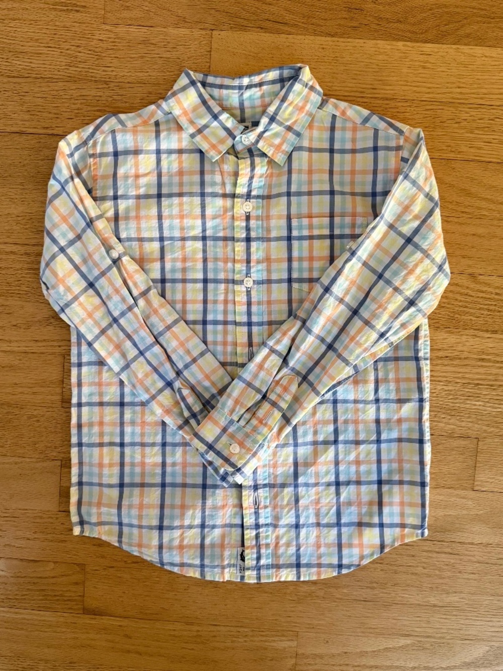 Janie and Jack Boys Plaid Back to School Shirt – Size 6